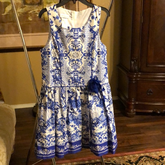 white blue jean dress